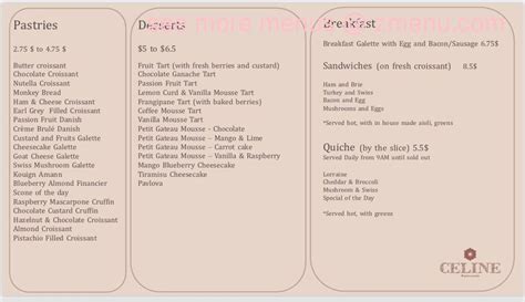 Order Celine Patisserie Menu Delivery Online 